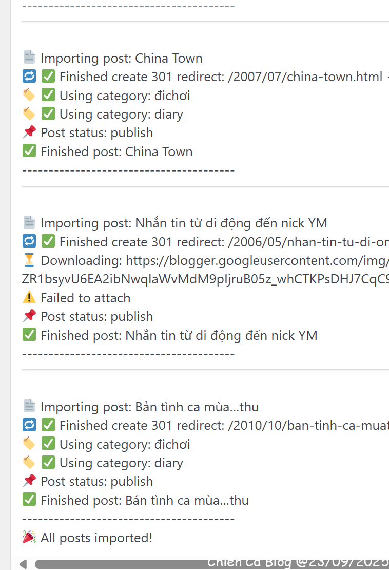 Nhập Blog